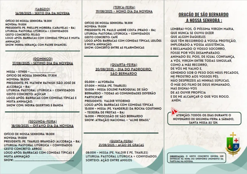 Alcobaça se prepara para a tradicional Festa de São Bernardo 