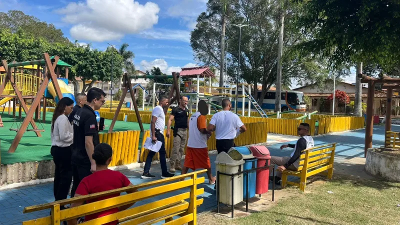 Polícia Civil realiza reprodução simulada do homicídio de Ronivon, ocorrido em Ibirapuã
