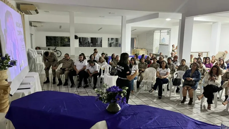Agosto Lilás -Polícia Civil realiza palestra sobre violência doméstica na Loja Maçônica Redenção Extremo Sul em Teixeira de Freitas 