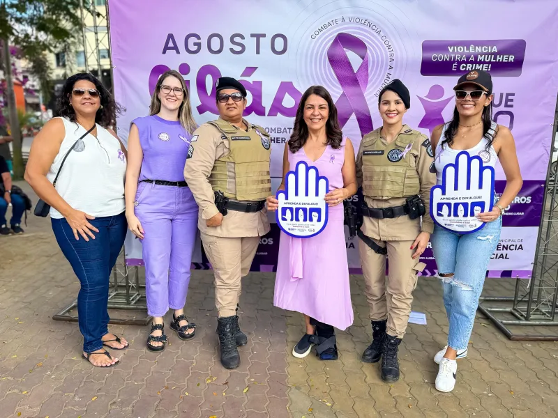 Prefeitura de Medeiros Neto se une em Caminhada de Conscientização pelo Agosto Lilás