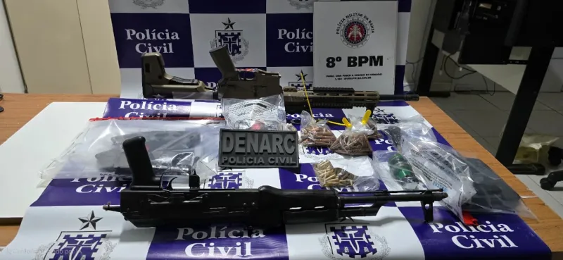 Festa do crime termina com dois mortos e fuzis apreendidos após ação das policiais civil e militar em Arraial D’Ajuda
