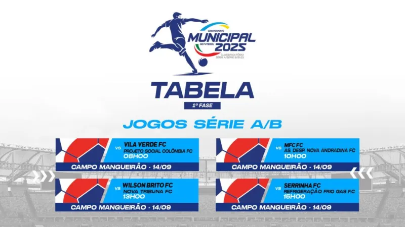 Campeonato Municipal em Teixeira de Freitas movimenta os dias 30 e 31 de agosto
