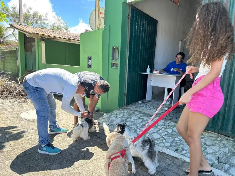 Dia D da vacinação antirrábica protege mais de 1,4 mil cães e gatos em Mucuri