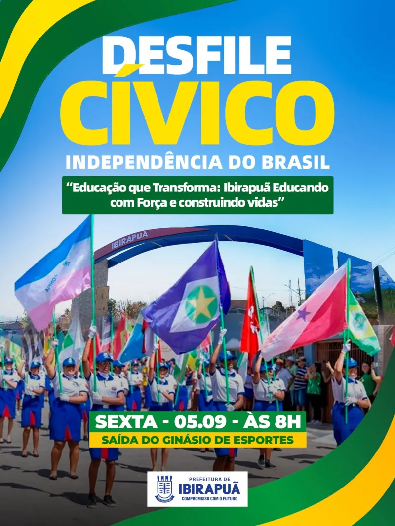 Ibirapuã celebra Independência do Brasil com desfile cívico nesta sexta-feira (5)