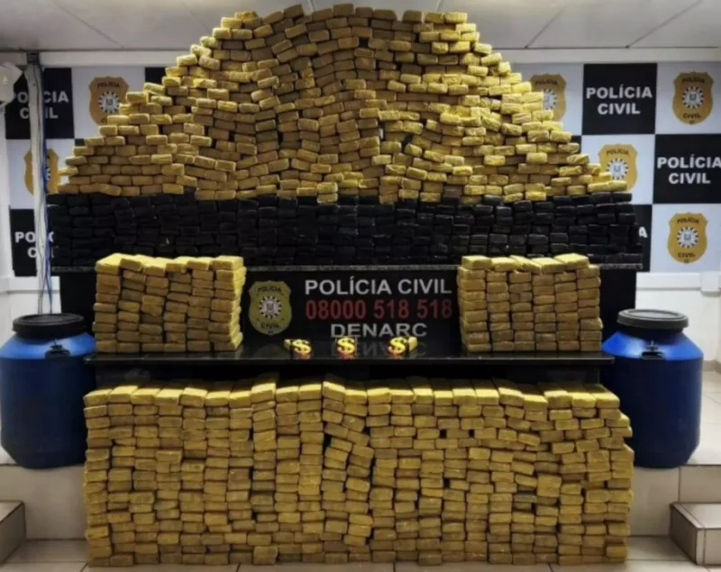 Polícia Civil apreende 700 kg de maconha em operação no interior do RS