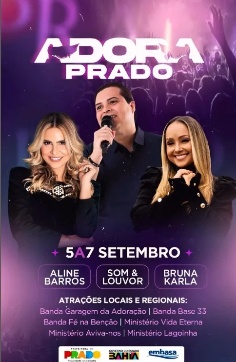 Fé, louvor e união: Adora Prado 2025 começa hoje com grandes nomes da música gospel