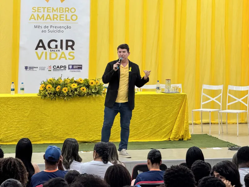 Prefeitura de Medeiros Neto  realiza palestra em referência ao Setembro Amarelo através do CAPS