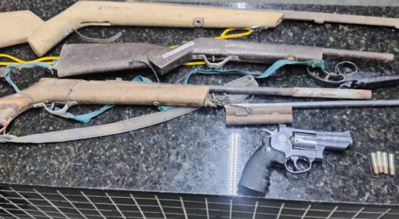 Homem é preso por violência doméstica e posse ilegal de armas de fogo em Jucuruçu