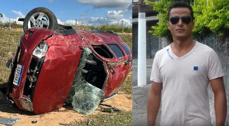 Vídeo - Pneu solto provoca acidente fatal e mata morador de Itanhém na BA-290 Vídeo - Pneu solto provoca acidente fatal e mata morador de Itanhém na BA-290