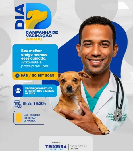Dia D da Vacinação Animal acontece neste sábado em Teixeira de Freitas