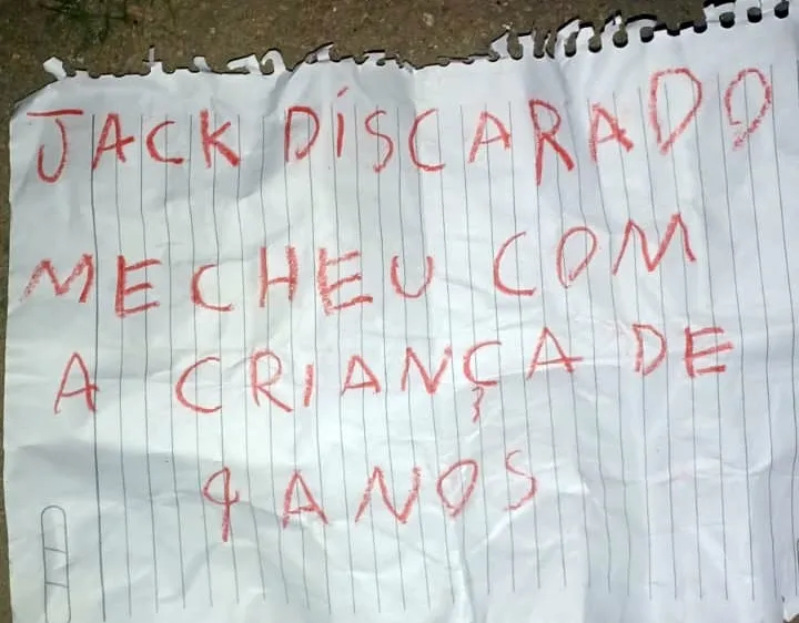 Morte violenta: Homem é executado e bilhete aponta ligação com estupro de criança em Cabrália