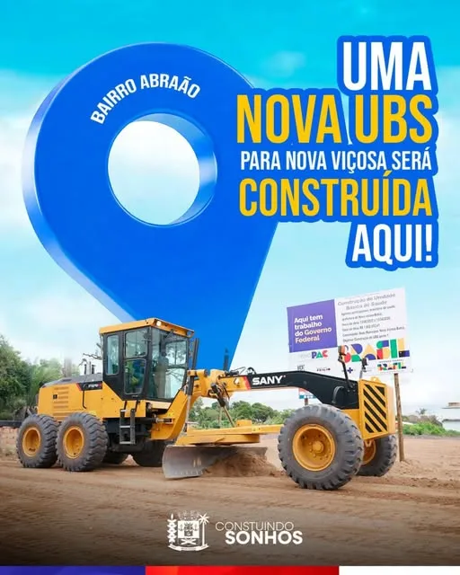 Prefeitura de Nova Viçosa garante nova unidade de saúde para o Bairro Abraão