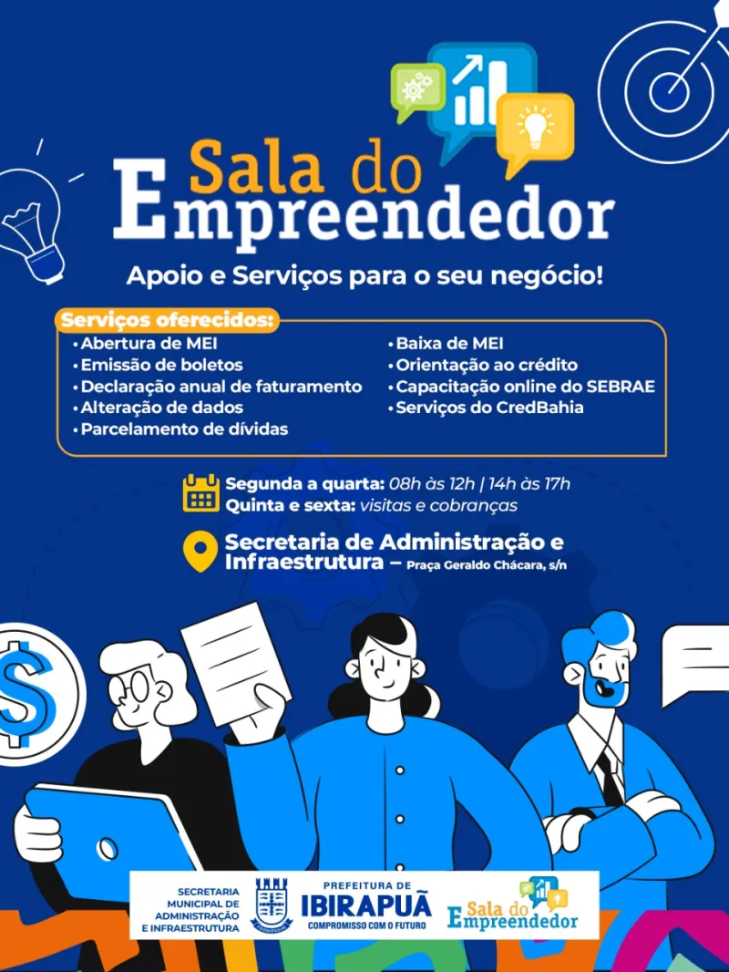 Sala do Empreendedor facilita a vida de quem quer abrir ou regularizar seu negócio em Ibirapuã