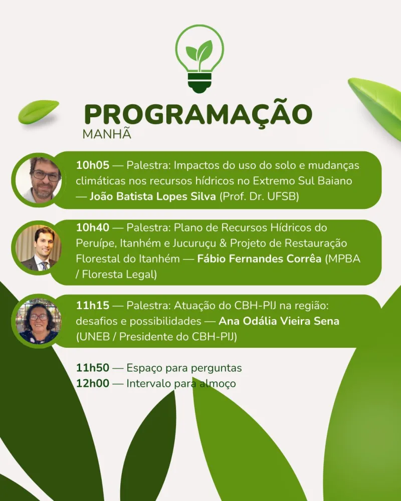 Medeiros Neto realiza 1º Seminário Ambiental com foco nos recursos hídricos