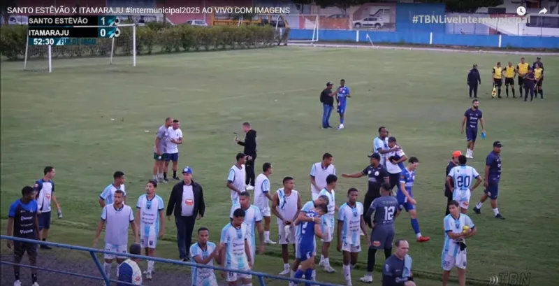 Seleção de Itamaraju repudia arbitragem no jogo contra Santo Estevão