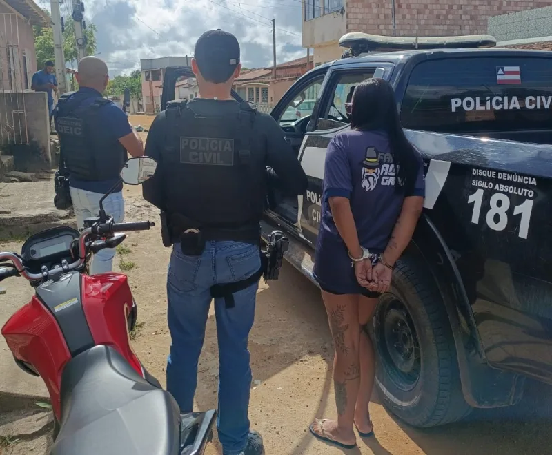Mulher integrante de organização criminosa é presa em Eunápolis