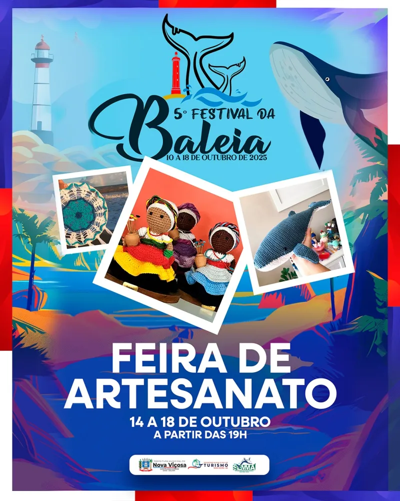 Nova Viçosa em festa: 5º Festival da Baleia promove imersão em cultura, gastronomia e arte até 18 de outubro Nova Viçosa em festa: 5º Festival da Baleia promove imersão em cultura, gastronomia e arte até 18 de outubro