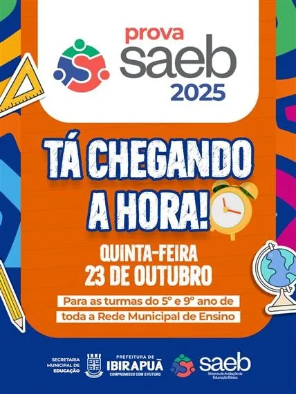 Ibirapuã aposta em formação e acompanhamento pedagógico para alcançar bons resultados no Saeb 2025 Ibirapuã aposta em formação e acompanhamento pedagógico para alcançar bons resultados no Saeb 2025