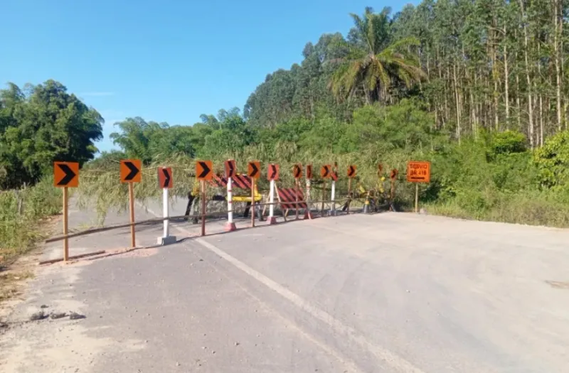 BR-418 volta a apresentar problemas após quatro meses de reparos realizados pelo DNIT