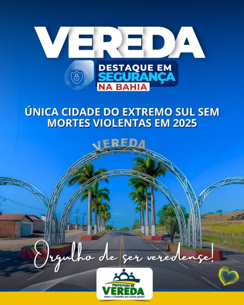 Vereda é destaque em segurança pública na Bahia Vereda é destaque em segurança pública na Bahia