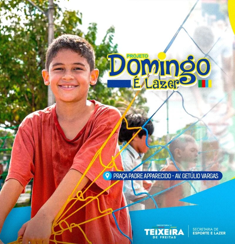 Domingo é Lazer: esporte, cultura e diversão para toda a família em Teixeira de Freitas