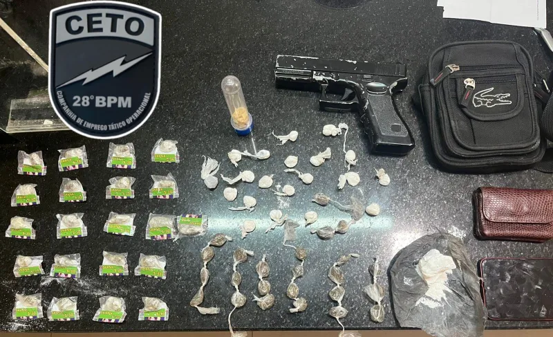 Polícia Militar apreende grande quantidade de drogas e leva suspeito à Delegacia de Eunápolis