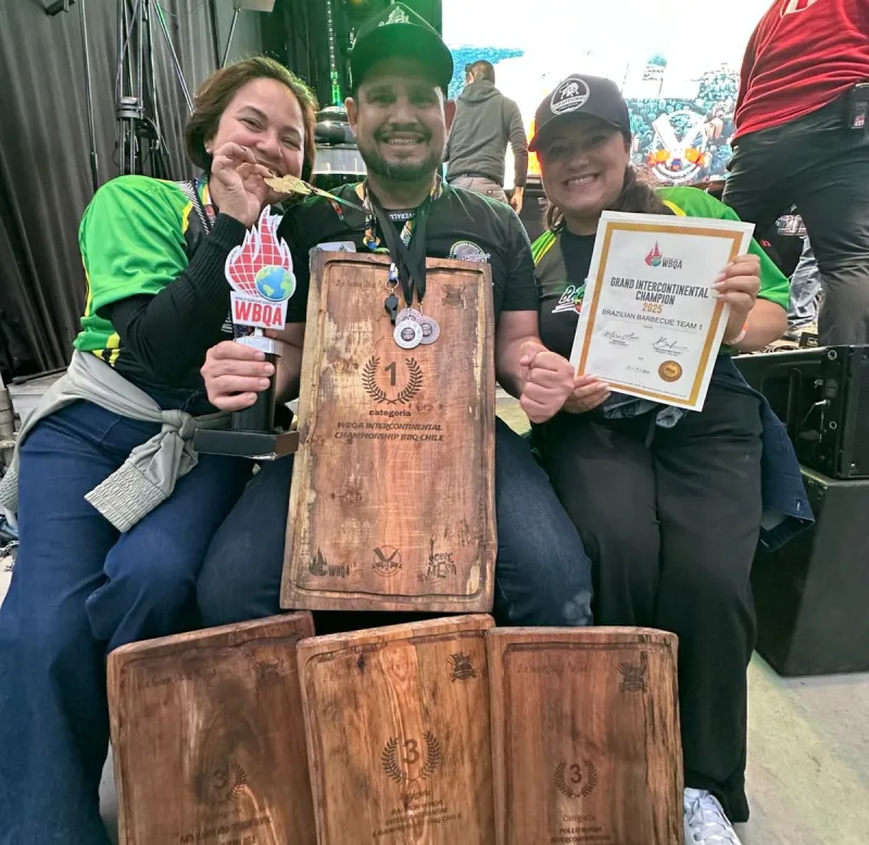 Brasil conquista título inédito no Mundial de Churrasco; chef de Nova Viçosa integra equipe campeã