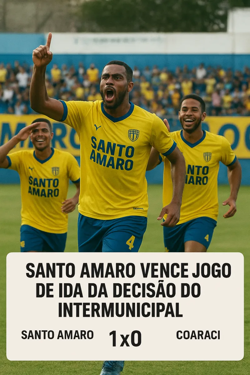 Santo Amaro larga na frente e vence jogo de ida da final do Intermunicipal 2025