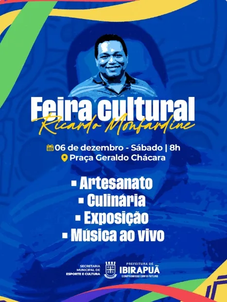 Feira Cultural Ricardo Monfardine transforma a Praça Geraldo Chácara em palco de criatividade Feira Cultural Ricardo Monfardine transforma a Praça Geraldo Chácara em palco de criatividade
