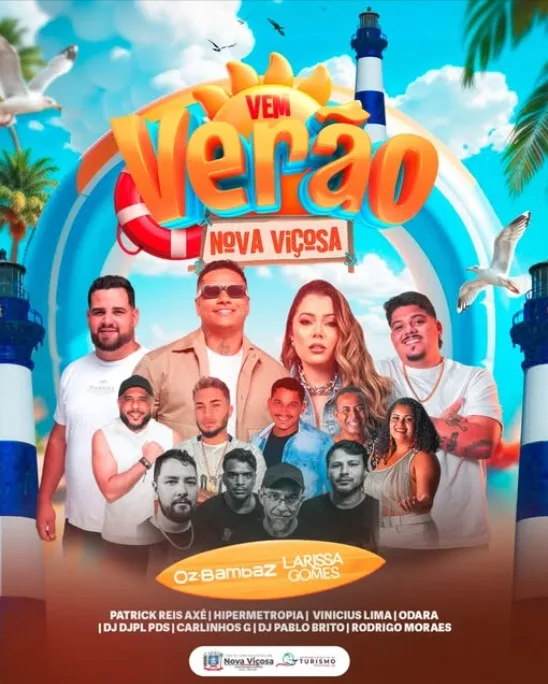 Vem Verão 2026: Nova Viçosa celebra a chegada do novo ano em grande estilo