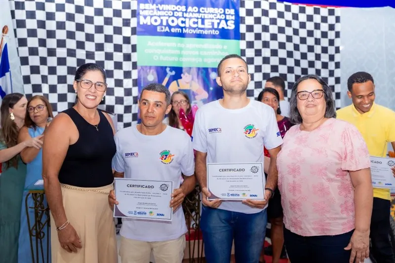 Prefeitura e SENAI formam 22 novos mecânicos de motos em Ibirapuã