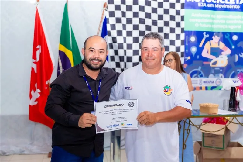 Prefeitura e SENAI formam 22 novos mecânicos de motos em Ibirapuã