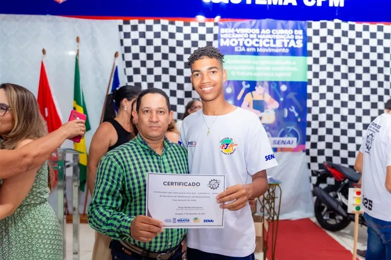 Prefeitura e SENAI formam 22 novos mecânicos de motos em Ibirapuã