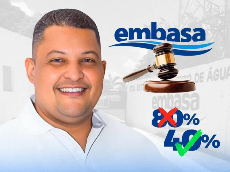Vereador Jonatas Santos busca na Justiça redução da taxa de esgoto para 40% em Teixeira de Freitas Vereador Jonatas Santos busca na Justiça redução da taxa de esgoto para 40% em Teixeira de Freitas
