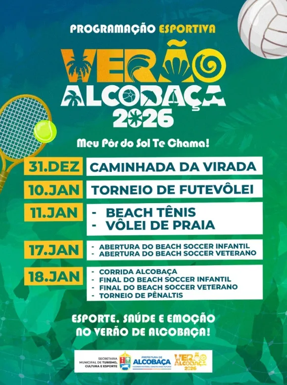 Alcobaça entra no clima do verão com programação esportiva à beira-mar
