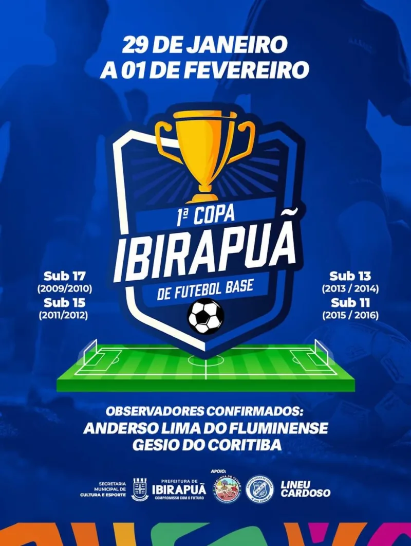 Ibirapuã entra no calendário esportivo com a 1ª Copa de Futebol de Base