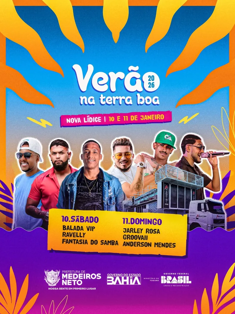 Verão na Terra Boa começa hoje e promete agitar Nova Lídice com dois dias de muita música