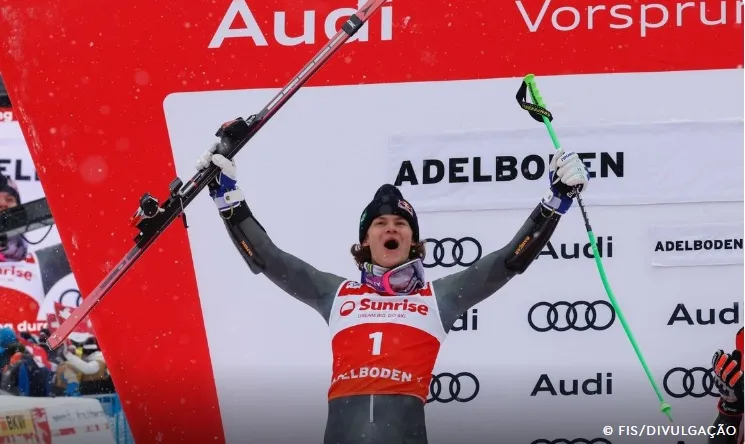 Lucas Pinheiro garante outra prata na Copa do Mundo de esqui alpino