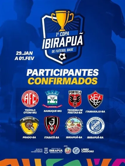1ª Copa Ibirapuã de Futebol Base atrai equipes de MG e BA e confirma sucesso antes da abertura