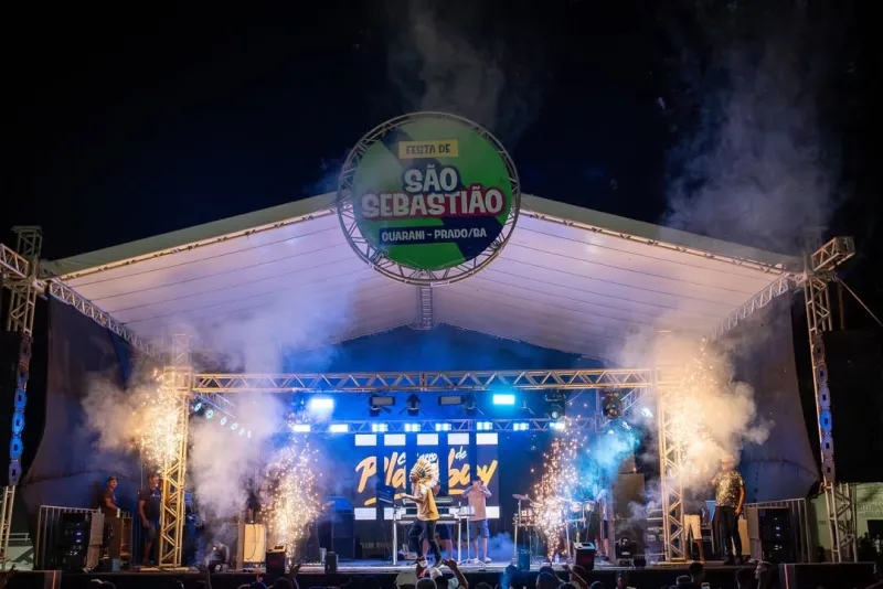 Primeiro dia da Festa de São Sebastião movimenta Guarani com fé, tradição e muita alegria