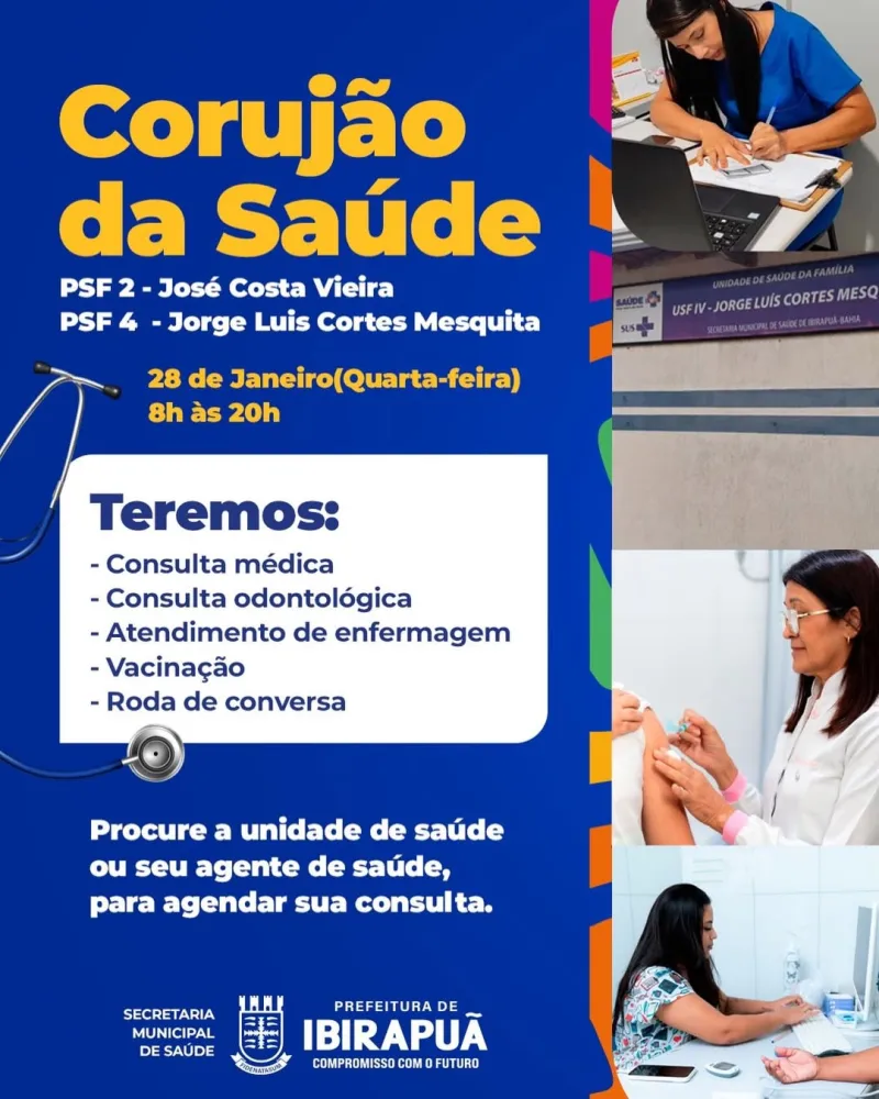 Ibirapuã realiza Corujão da Saúde em dose dupla nesta quarta-feira (28)