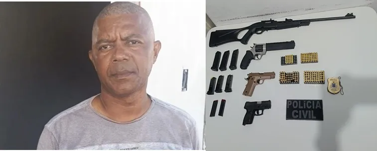 Alcobaça. Polícia Civil prende acusado de violência doméstica e apreende armas de fogo. Alcobaça. Polícia Civil prende acusado de violência doméstica e apreende armas de fogo.