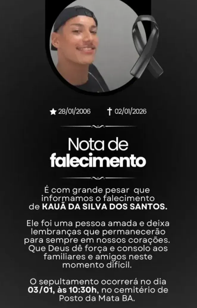 Polícia investiga morte de jovem após agressões na madrugada do Ano Novo em Nova Viçosa Polícia investiga morte de jovem após agressões na madrugada do Ano Novo em Nova Viçosa