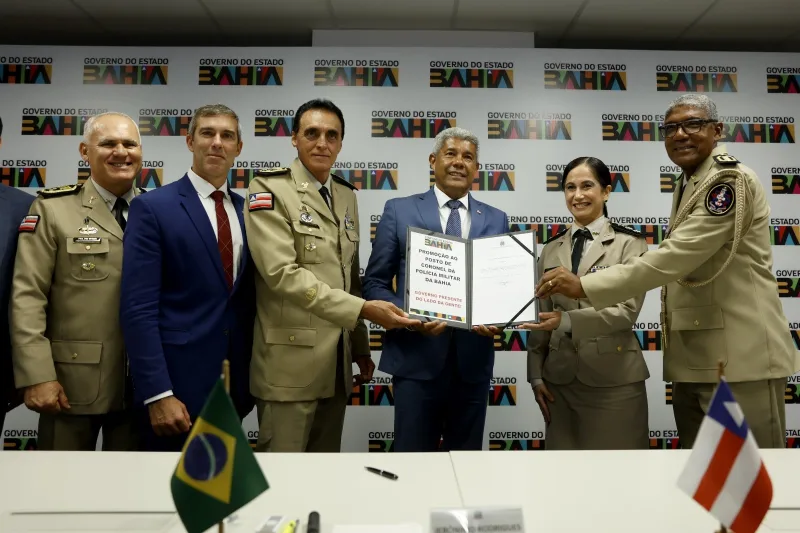 PM da Bahia entra para a história com a primeira mulher coronel em 200 anos. Jerônimo Rodrigues promoveu mais 130 oficiais