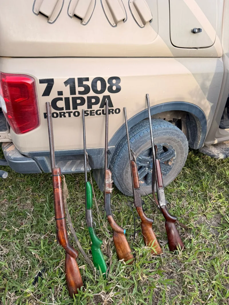 CIPPA/PS Apreende Armas e Animais Silvestres em Operação Contra Caça Ilegal em Itagimirim.
