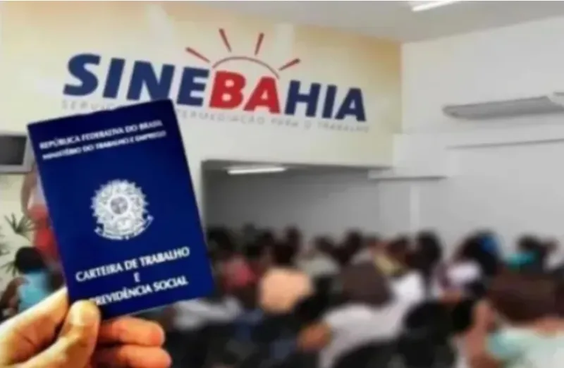 SINEBAHIA divulga nesta segunda-feira (09), diversas vagas de emprego para unidade de Teixeira de Freitas