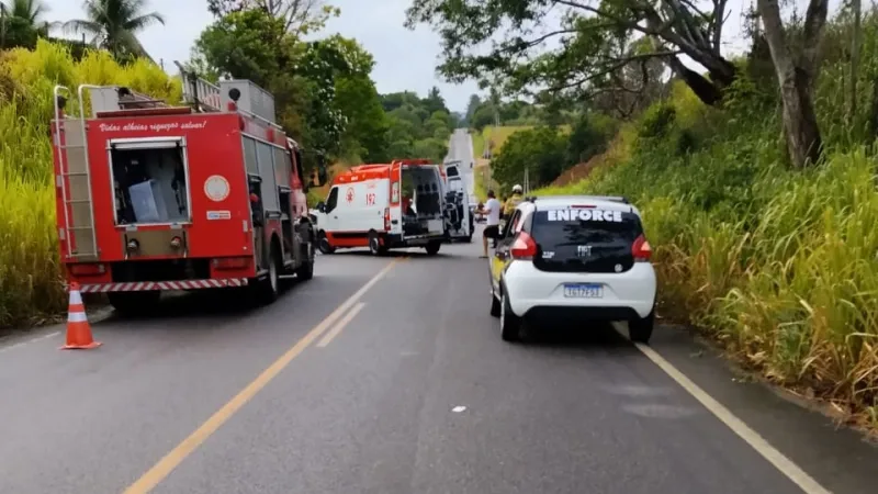 Acidente com vítima fatal é registrado na BA-489 entre Itamaraju e Prado