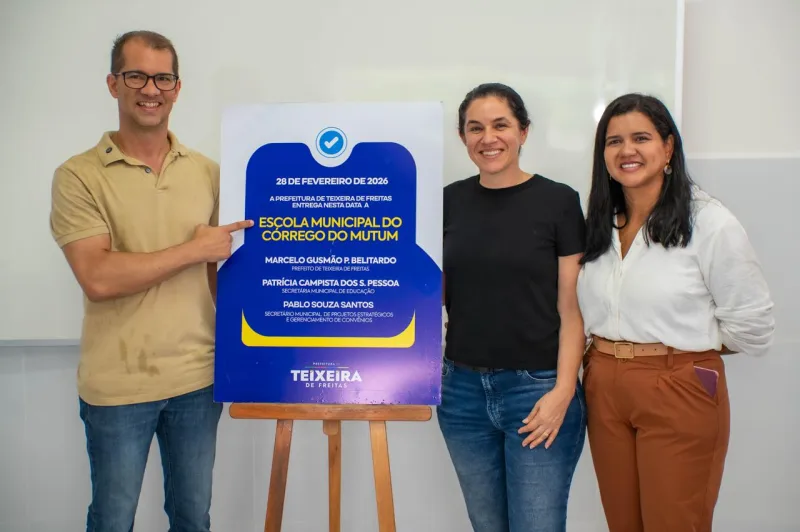 Gestão do prefeito Dr. Marcelo Belitardo entrega nova escola e reforça valorização da zona rural