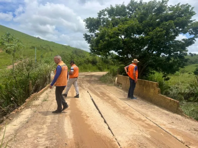 Defesa Civil intensifica vistorias após chuvas na zona rural de Teixeira de Freitas