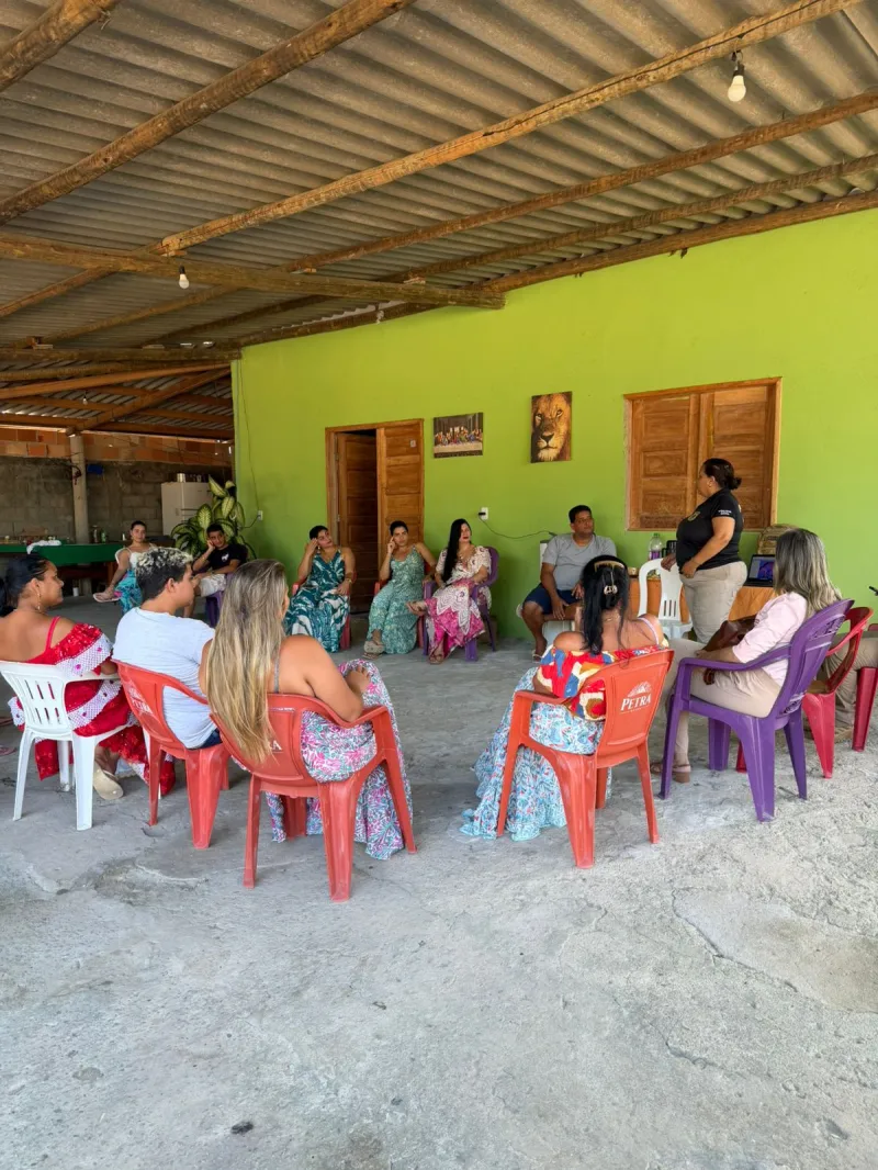 DEAM DE PORTO SEGURO REALIZA PALESTRA NA COMUNIDADE CIGANA